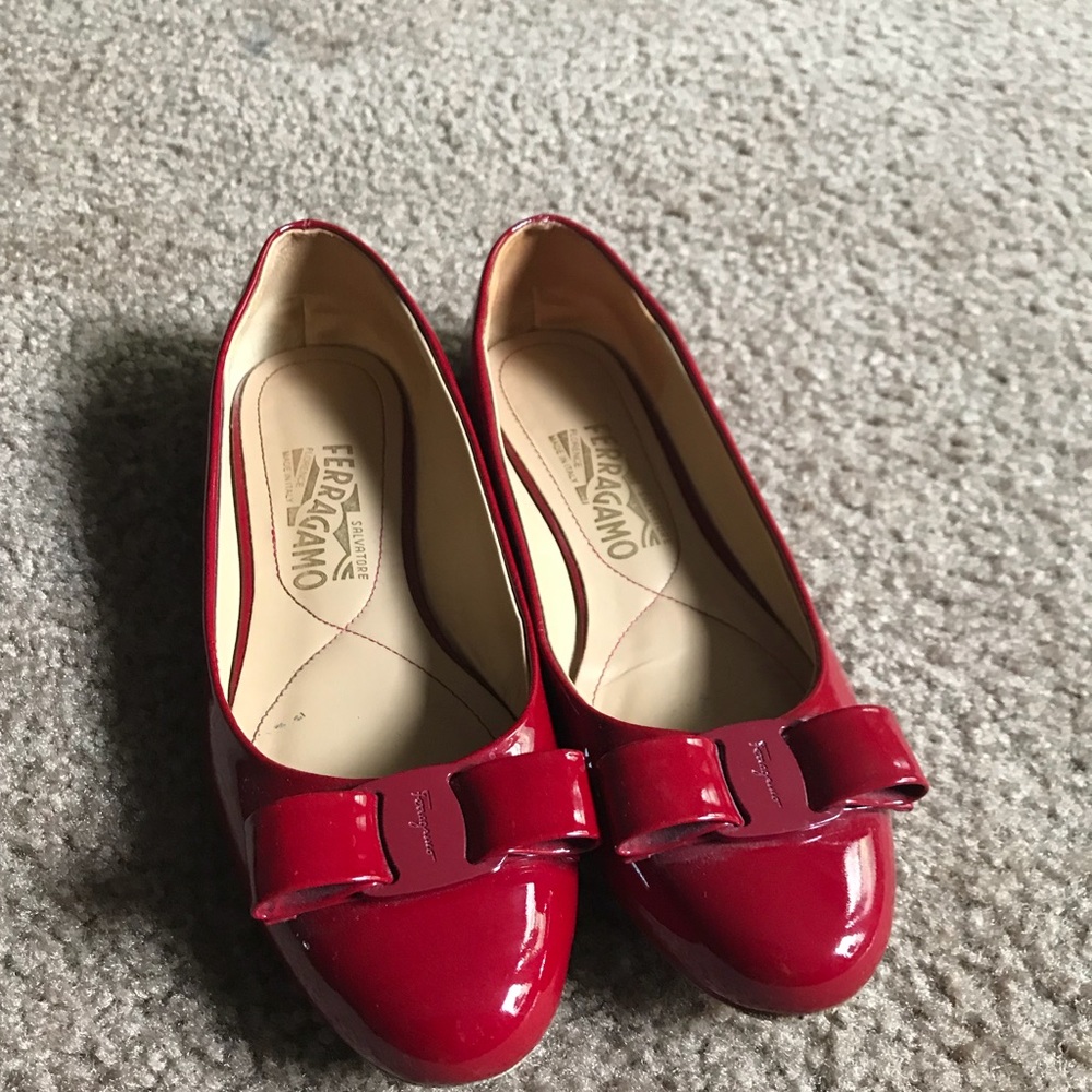 Classic Salvatore ferragamo flats  size8